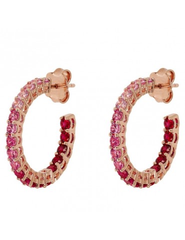 Earrings Bronzallure-Altissima-Circle-Pink Crystals-WSBZ02119.ROSE