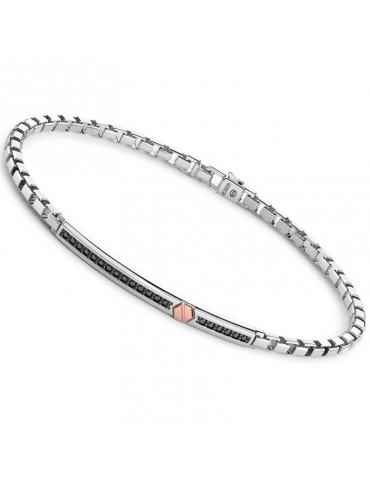 Zancan Bracelet - Insignia 925 - Silver 925% - Black Spinels-EXB732R