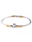 Bracciale Arkano - Rigido - Manetta - Oro Bianco - Oro Rosa - ASC1038BR