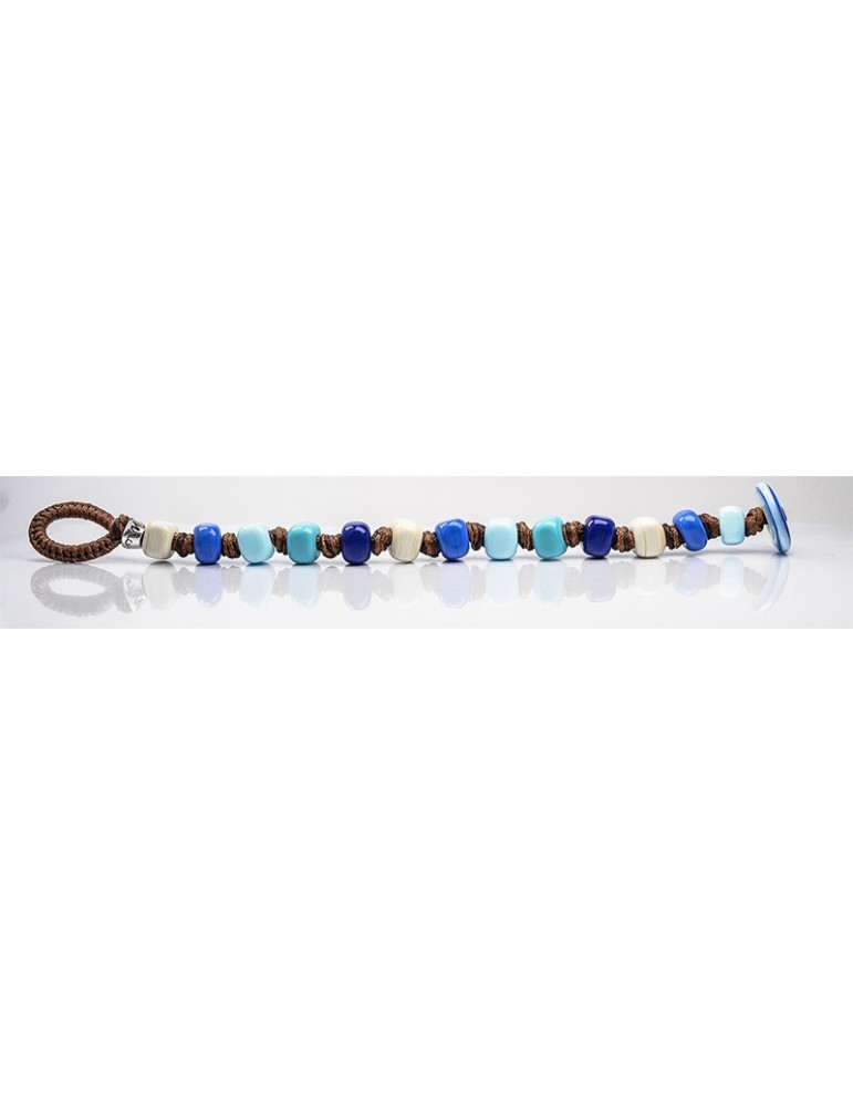 Bracciale Moi - Borea - Murano - Bianche - Azzurre - BOREA