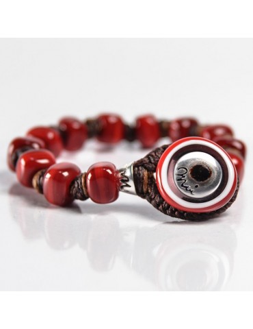 Moi Bracelet - Carmine - Murano Glass - Dark Red - CARMINE