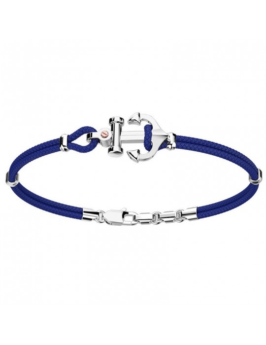 Zancan Bracelet with Blue Anchor for Men - 0
