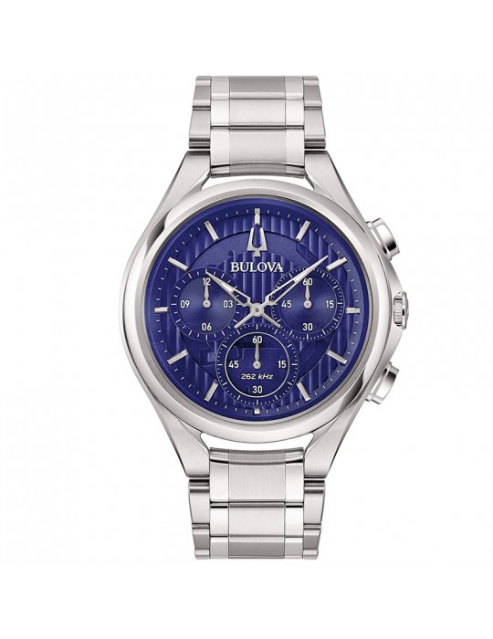 Bulova Men's Watch - Curv Dress Chronograph 44mm Blue - 0