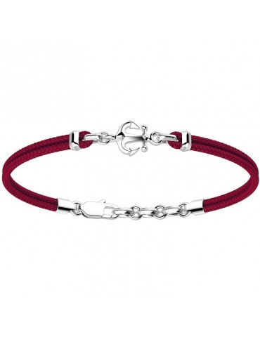 Zancan Men's Bracelet with Red bordeaux Anchor - 0
