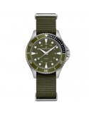 Hamilton Men's Watch - Khaki Navy Scuba Quartz 37mm Green with Nato Strap - 0