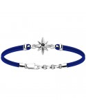 Zancan Men's Bracelet with Blue Wind Rose Star - 0
