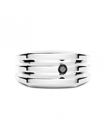 Zancan Ring - Insignia 925 - Chevalier - Black Spinel - ESA058 2