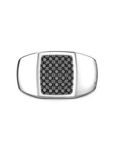 Zancan Ring - Insignia 925 - Chevalier - Black Spinelli - ESA063 2