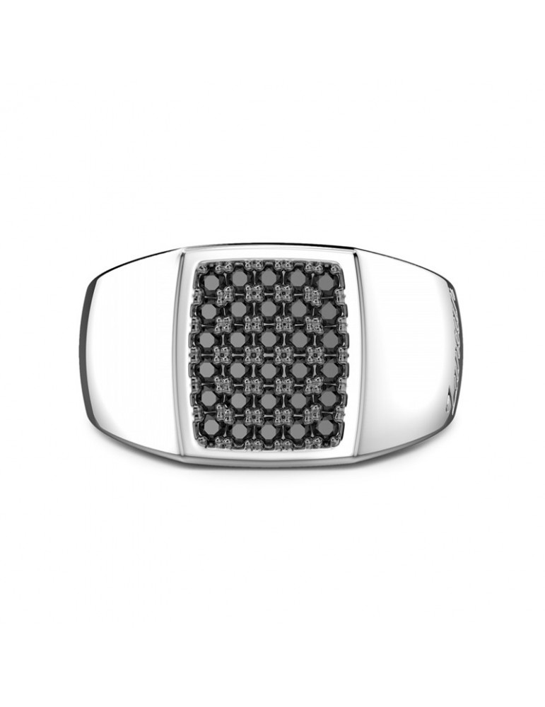 Zancan Ring - Insignia 925 - Chevalier - Black Spinelli - ESA063