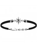 Zancan Men's Bracelet with Black Wind Rose Star - 0