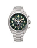 Citizen Men's Watch - Super Titanium Chronograph Eco-Drive 43mm Green - 0