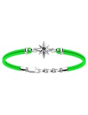 Bracciale Zancan per Uomo - Regata in Kevlar Verde con Rosa dei Venti e Spinello Nero