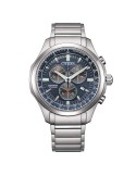 Citizen Men's Watch - Super Titanium Chronograph Eco-Drive 43mm Blue Black - 0