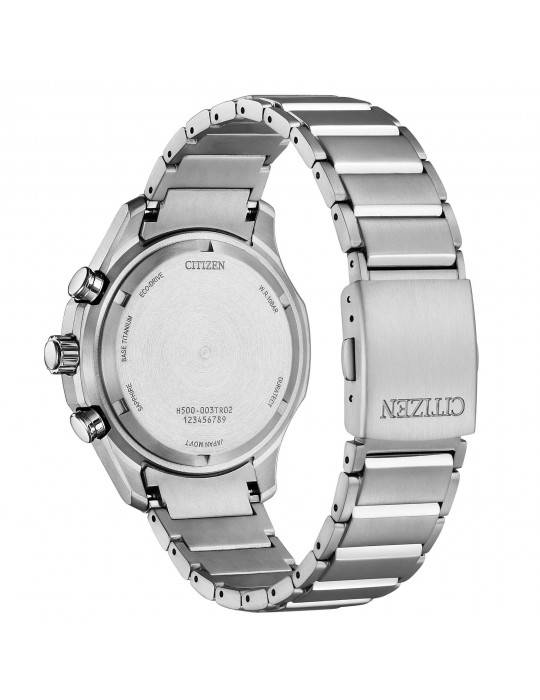 Citizen Men's Watch - Super Titanium Chronograph Eco-Drive 43mm Blue Black - 0