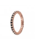 Bronzallure Ring - Miss - Band Ring - Black Spinels - WSBZ01993.BS