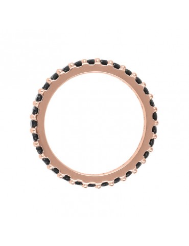 Bronzallure Ring - Miss - Band Ring - Black Spinels - WSBZ01993.BS 2