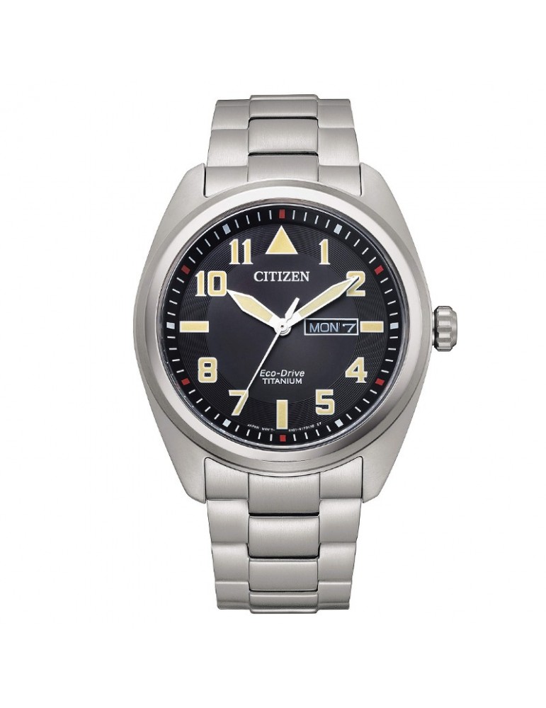 Citizen Men's Watch - Super Titanium Eco-Drive 42mm Black - 0