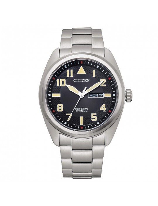Citizen Men's Watch - Super Titanium Eco-Drive 42mm Black - 0