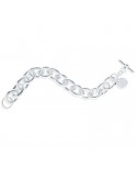 Unoaerre Woman's Bracelet - in White Bronze Oval Link Chain 21 cm - 0