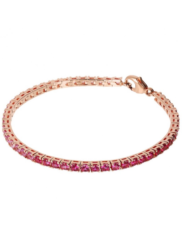 Bronzallure Bracelet - Pink Tennis-Cubic Zirconia-WSBZ02112.MULTIPINK