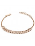 Buonocore Bracelet - Groumette in 18K Rose Gold with 0.80ct Natural Diamonds - 0