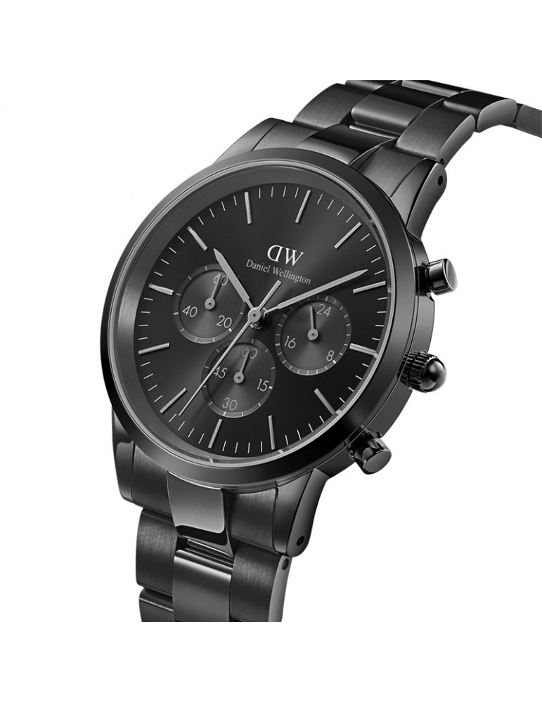 Daniel Wellington Watch - Iconic - Chronograph-Black-42mm-DW00100642