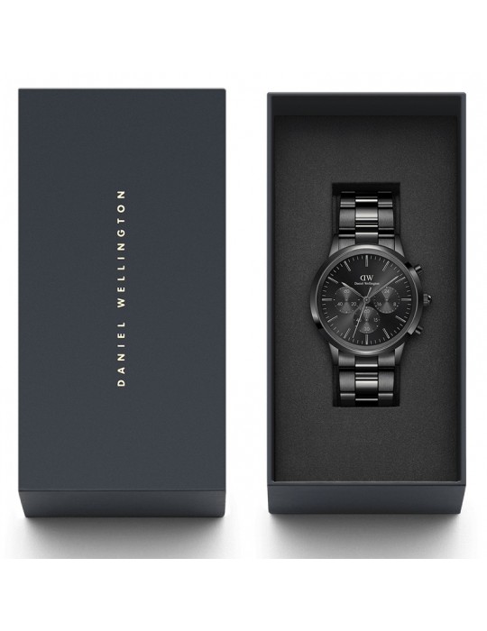 Daniel Wellington Watch - Iconic - Chronograph-Black-42mm-DW00100642