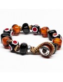 Moi bracelet - Miele - Murano glass - Black - Orange - MIELE