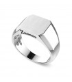 Zancan Men's Ring - Insignia 925 Chevalier in 925% Silver with Satin Octagonal Head Size 21