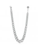 Unoaerre Woman's Necklace - in White Bronze Groumette Chain 43 cm - 0