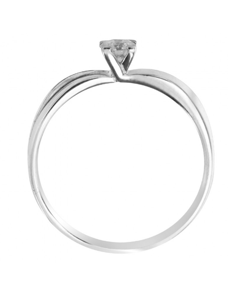Anello Salvini - Solitario - Oro Bianco - Diamante 0,26 ct - SAG20450