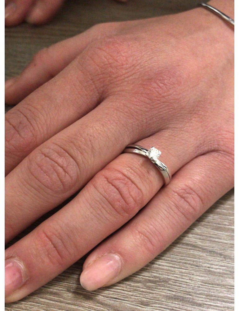 Anello Salvini - Solitario - Oro Bianco - Diamante 0,26 ct - SAG20450