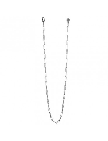 Collana Unoaerre Donna - in Bronzo Bianco Catena Paper Chain - 0