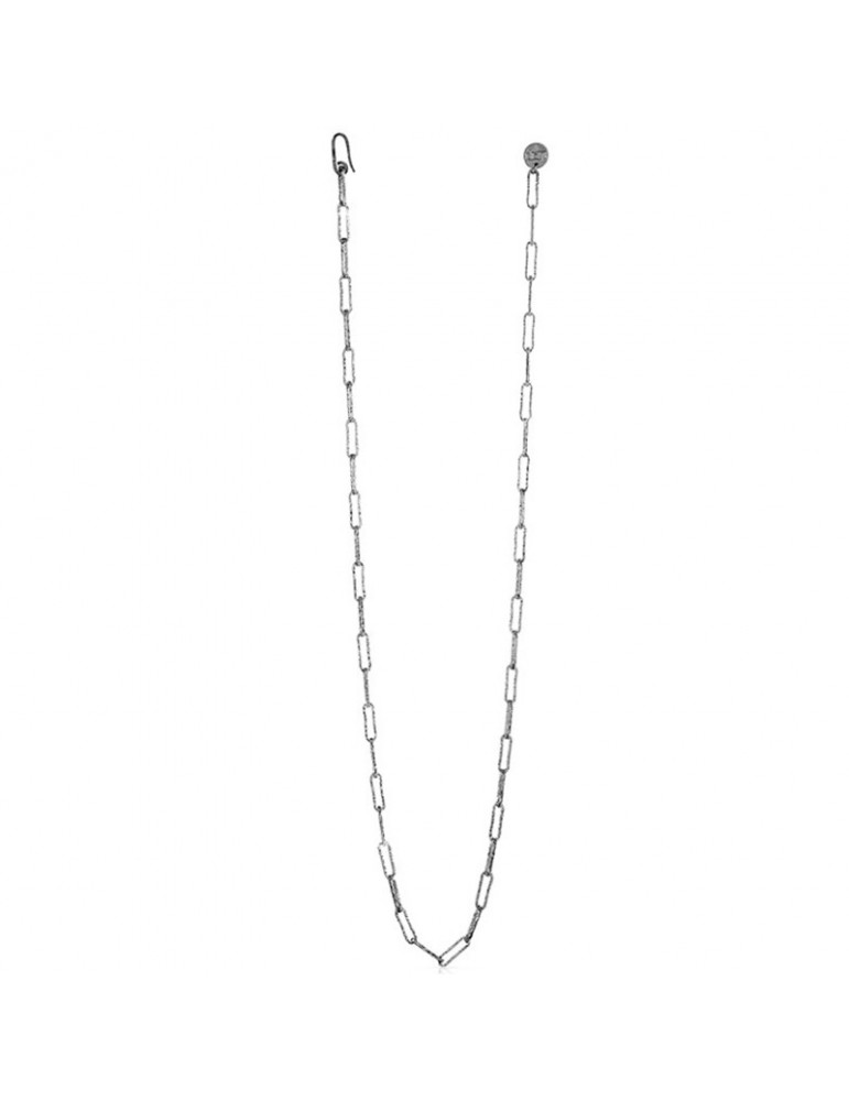 Unoaerre Woman's Necklace - in White Bronze Paper Chain - 0