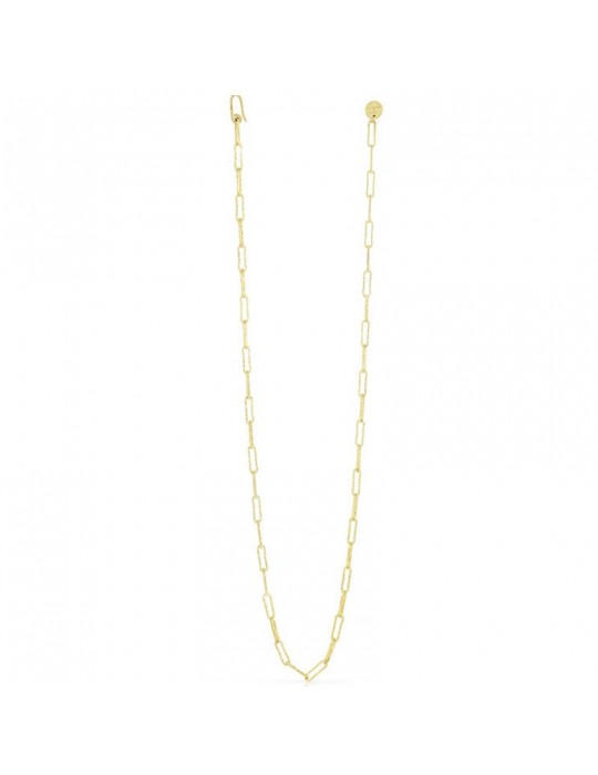 Unoaerre Woman's Necklace - in Yellow Bronze Paper Chain - 0
