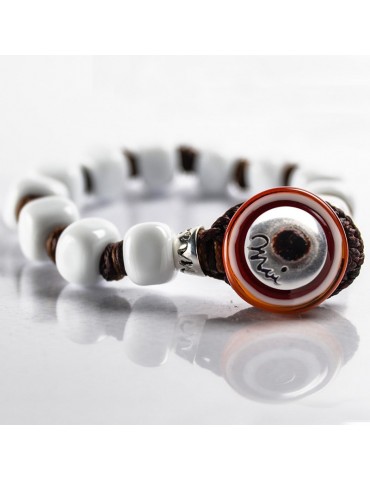 Bracciale Moi - Nives - Perle - Vetro di Murano - Bianco - NIVEO