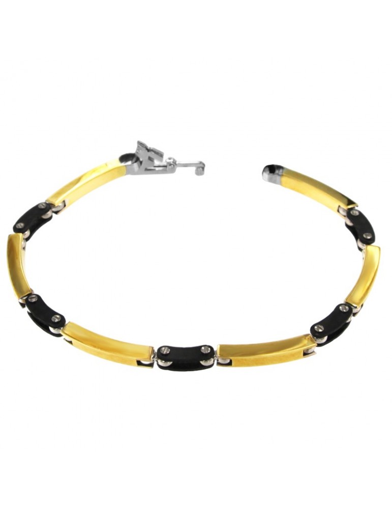 Bracciale Arkano - Oro Giallo 18 carati - Fibra di Carbonio - 1BR2930OG
