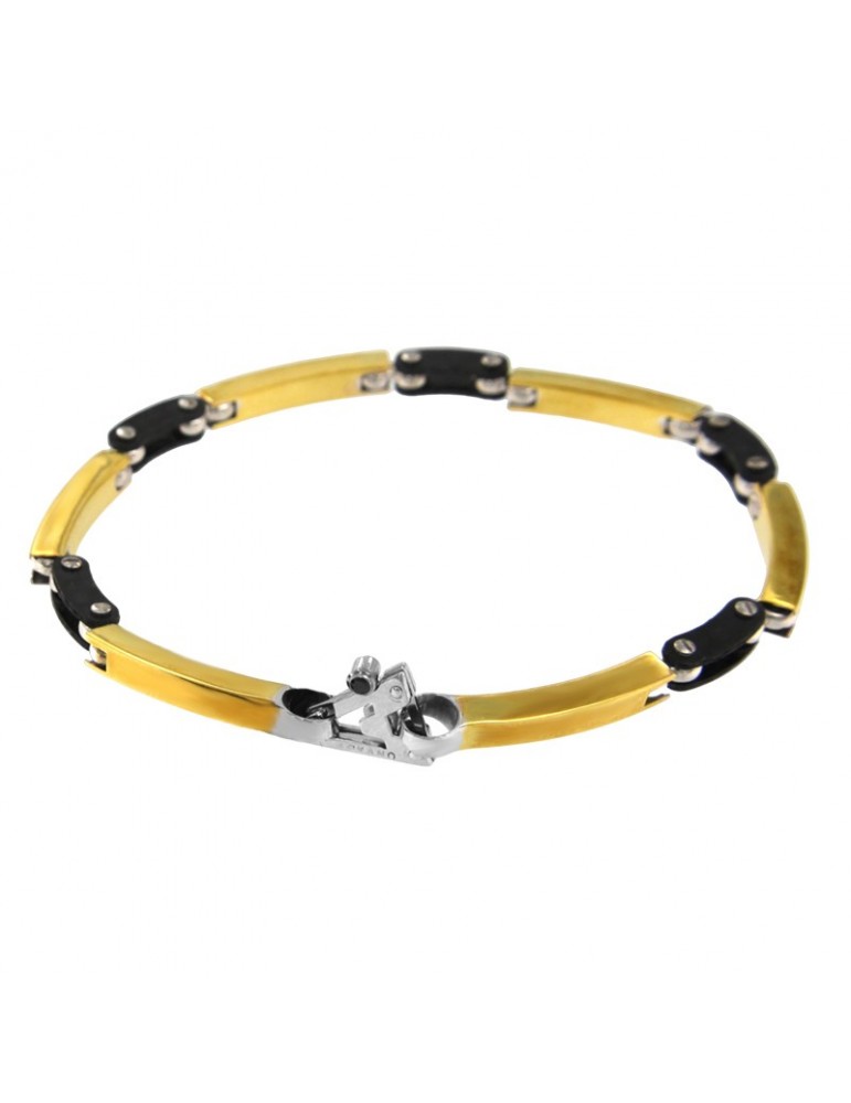 Bracciale Arkano - Oro Giallo 18 carati - Fibra di Carbonio - 1BR2930OG