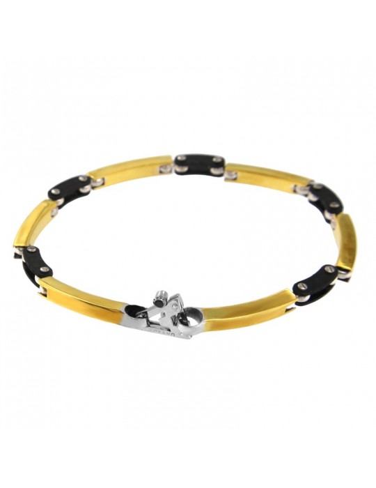 Bracciale Arkano - Oro Giallo 18 carati - Fibra di Carbonio - 1BR2930OG