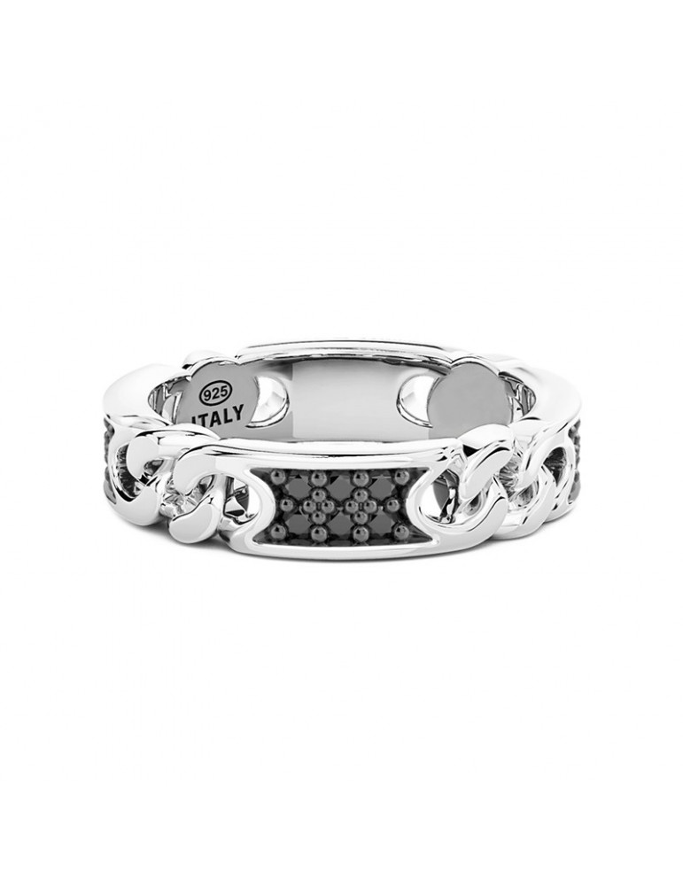 Anello Zancan - Cosmopolitan - Argento 925% - Maglia Groumette -ESA072