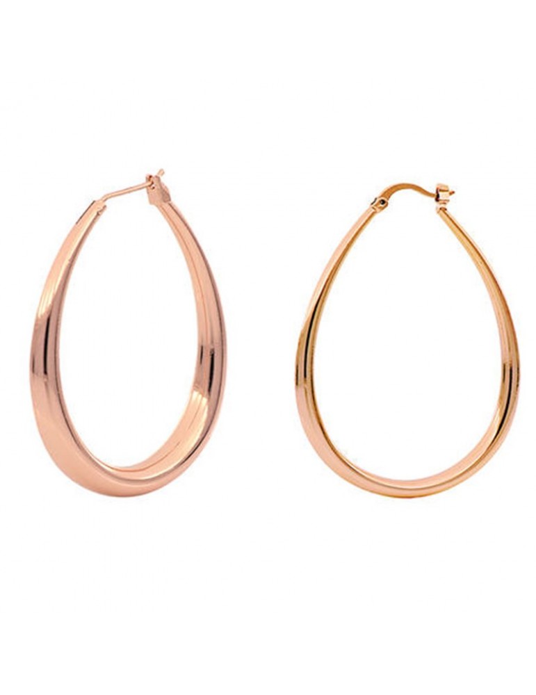 Orecchini Unoaerre Donna - in Bronzo Rosa Ovali - 0