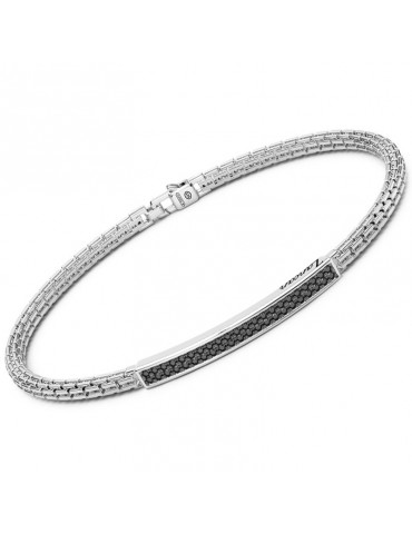Zancan Bracelet - Insignia 925 - Chain - Black Spinels - ESB153 2