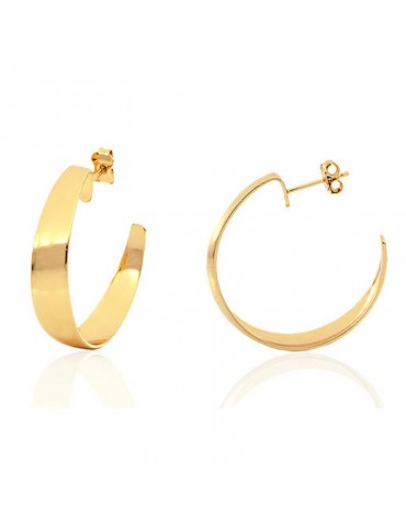 Orecchini Unoaerre Donna - A Cerchio in Bronzo Giallo - 0