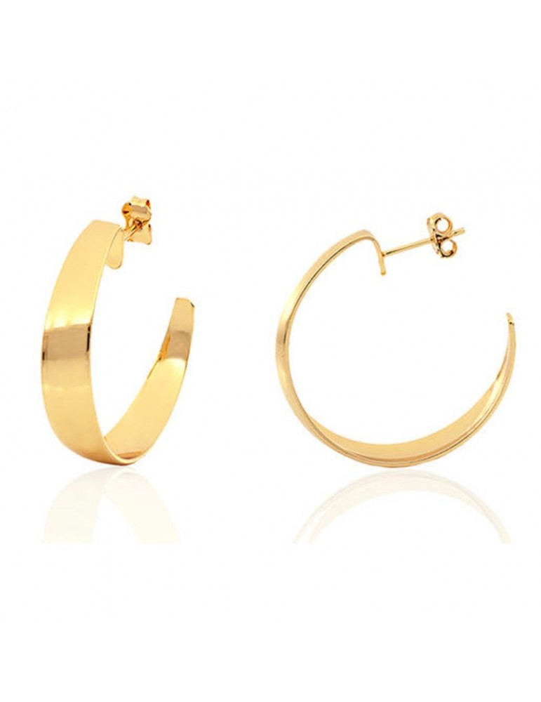 Orecchini Unoaerre Donna - A Cerchio in Bronzo Giallo - 0