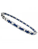 Arms. ale Zancan - Hi-Teck - 316L Steel - Blue PVD Wide Mesh - UHB084