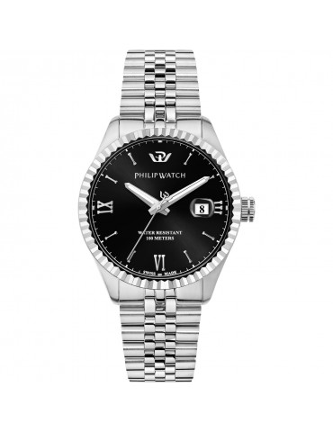 Orologio Philip Watch - Caribe - Quarzo - 41mm Nero - R8253597076