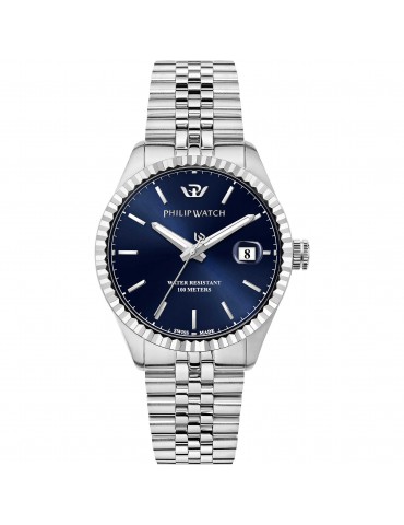 Orologio Philip Watch da Uomo - Caribe Quarzo 41mm Blu - R8253597077