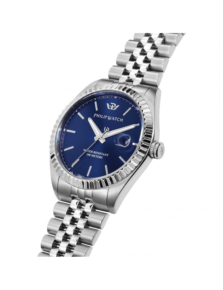Philip Watch Men's Watch - Caribe Quartz 41mm Blue - 0