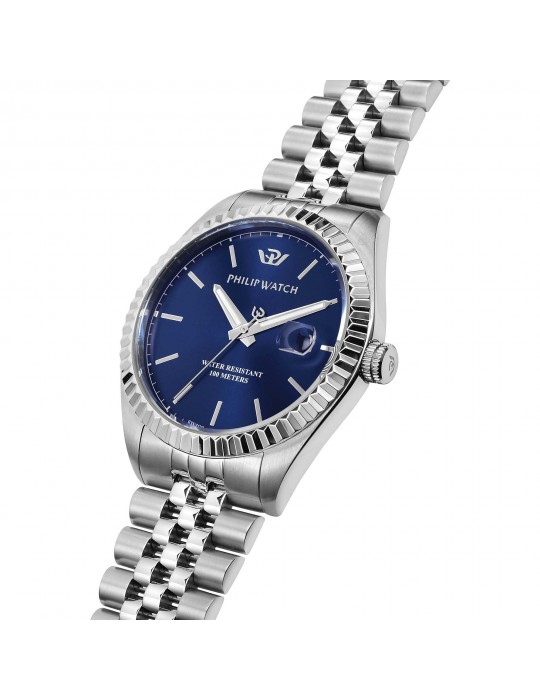Orologio Philip Watch da Uomo - Caribe Quarzo 41mm Blu - R8253597077