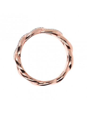 Bronzallure ring - Altissima - Rosè - Grumetta chain - WSBZ02048.W 2